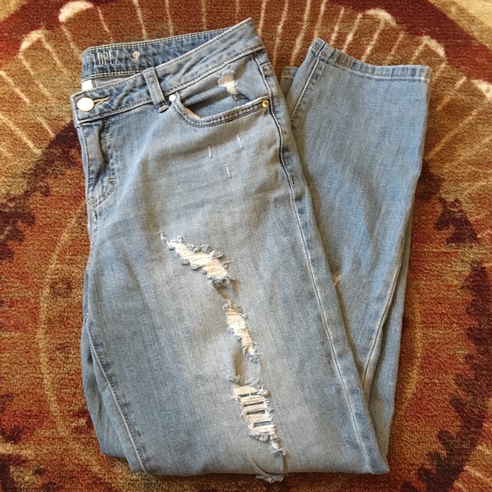 Jennifer Lopez Capri Jeans
